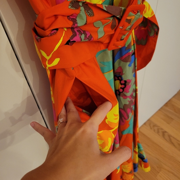 Sz 2 Christopher John Rogers Floral Shirtdress - Picture 6 of 9